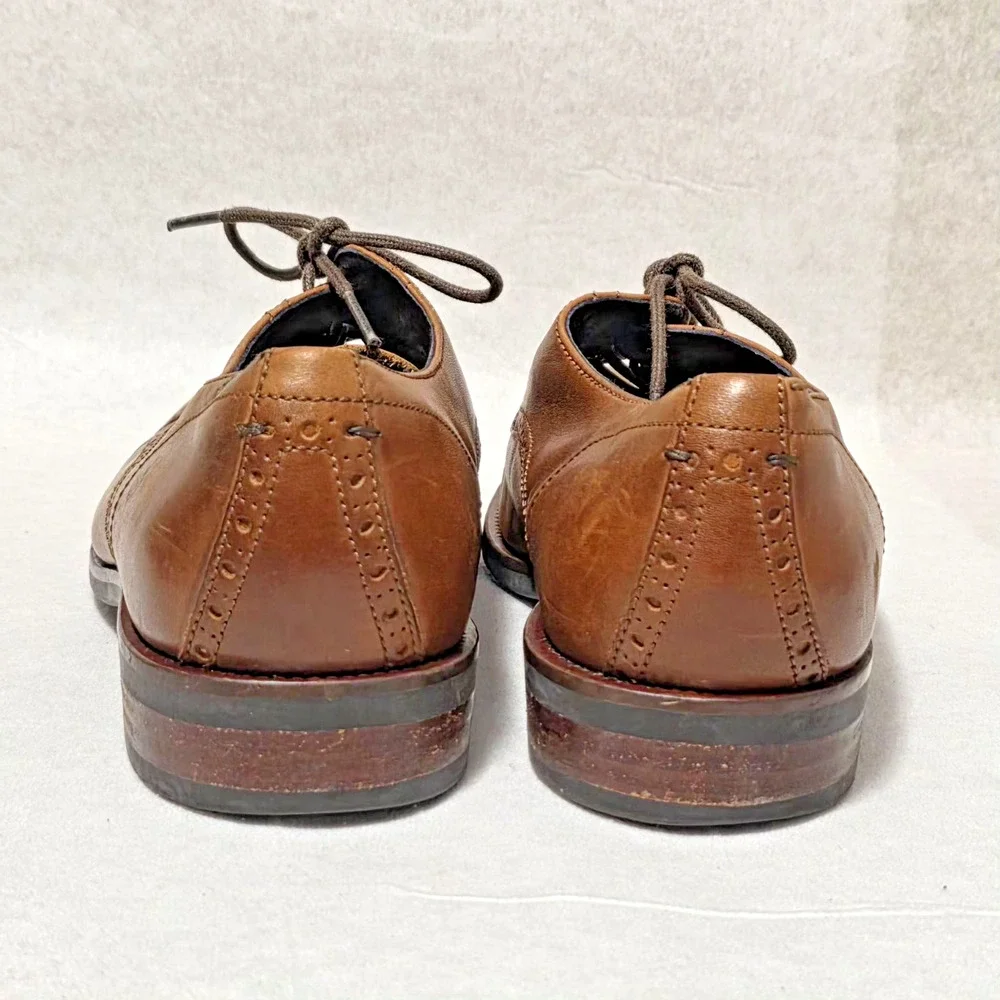 Cole Haan Williams Cap Toe Oxford Mens 9.5 M British Tan Leather Shoes C26146